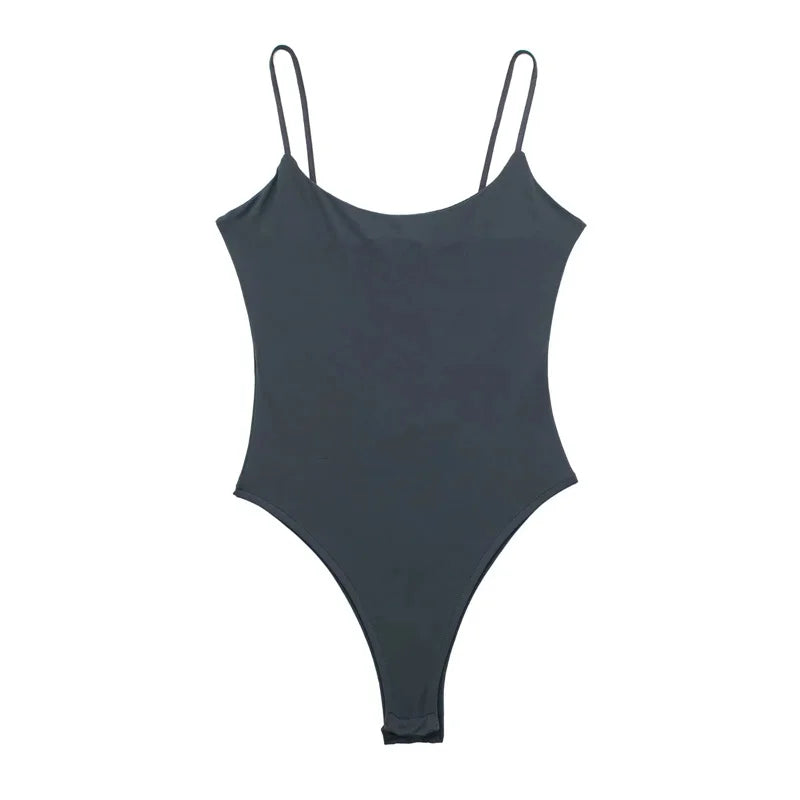 TRAF 2024 Sexy Tight Bodys for Women White Black Backless Bodysuit Women One Pieces Jumpsuits for Women Sexy Lingerie Bodysuit