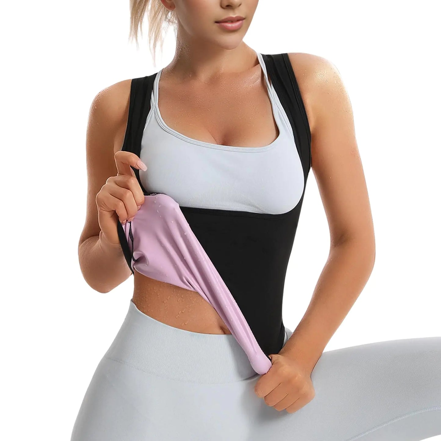 Vigorix Sweat Vest for Women Waist Trainer Sweat Vest for Women Fitness Body Shaper &Sauna Vest for Women (XXL)